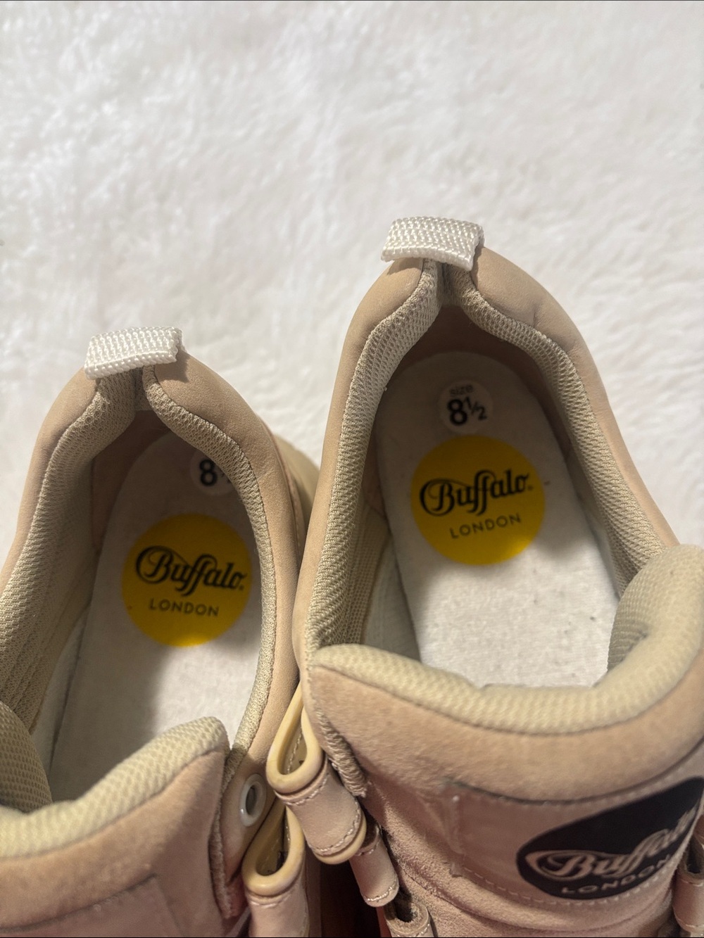Buffalo David Bitton Women's Tan Platform Sneakers - Picture 9 of 12